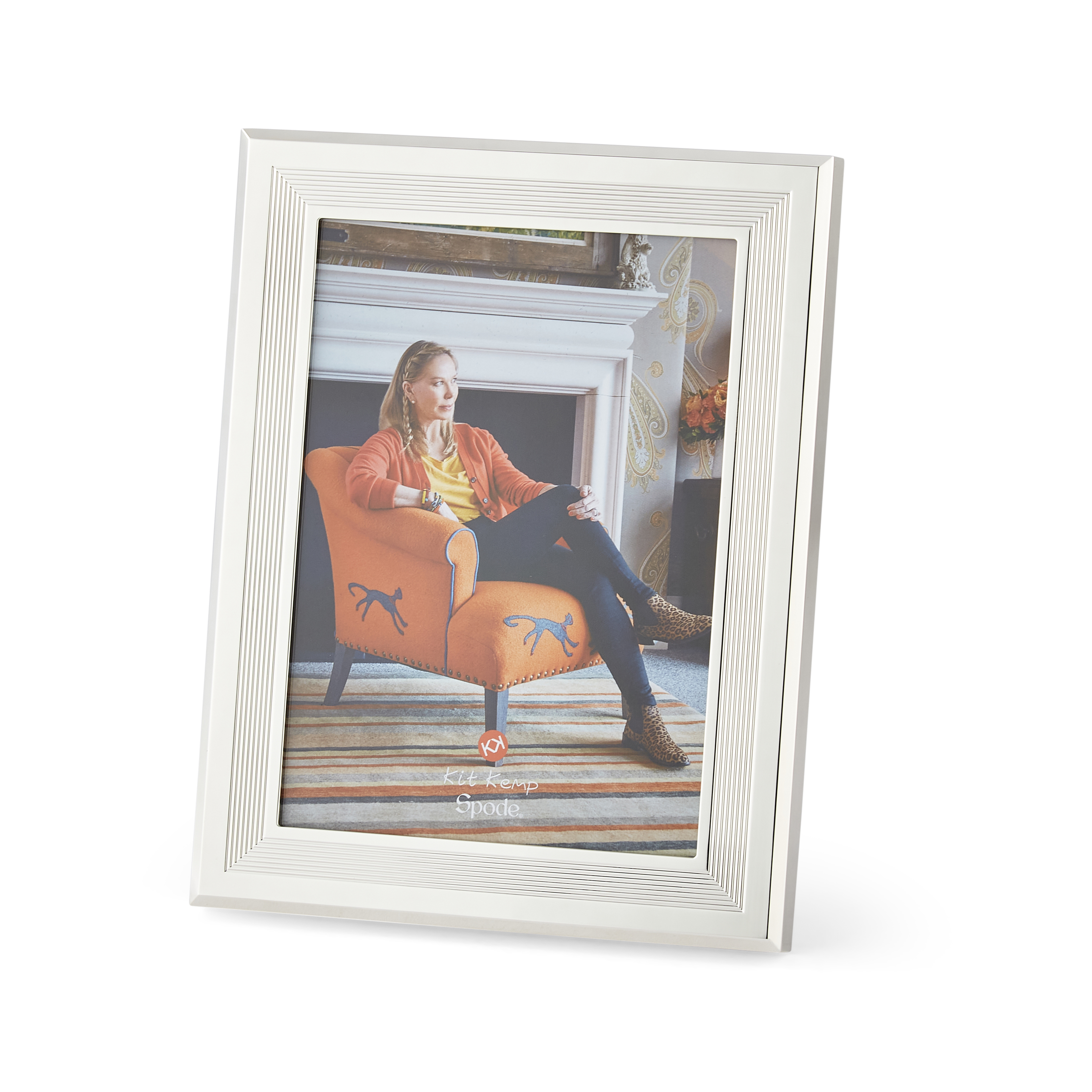 Kit Kemp Ribbed Photo Frame 5x7 image number null